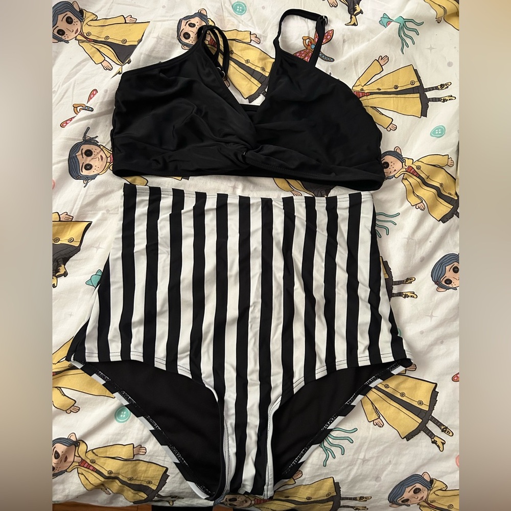 Unique vintage high waisted bikini